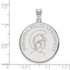 Black Bow Jewelry 14k White Gold Virginia State Trojans NCAA Extra Large Pendant - 2 of 3