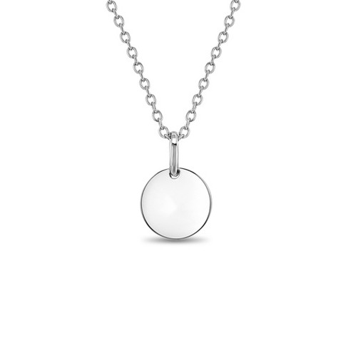 Sterling Silver Round Polished Locket Necklace