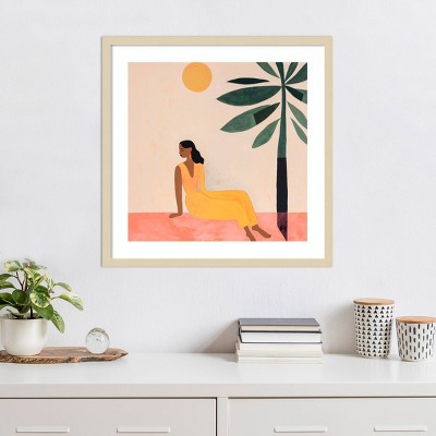 Amanti Art Charm in Every Gaze II Woman by Lazar Studio Framed Wall Art Print