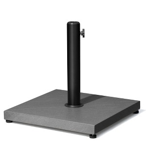 Pellebant Umbrella Base Holder Square 40lbs Weighted Stand for Outdoor Market Umbrella, Cement Concrete Steel - 1 of 4
