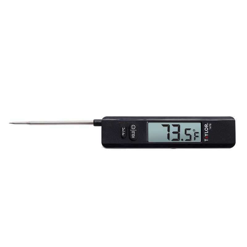 Taylor Compact Digital Folding Probe Kitchen Meat Cooking Thermometer, 2 of 9