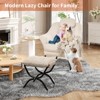 Lazy Chair, Modern Recliner Armchair with Foldable Ottoman & Detachable Cover, Ergonomic Reading Chair for Apartments - 4 of 4