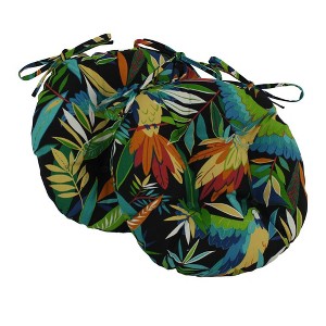 Blazing Needles, 16-inch Outdoor Spun Polyester Tufted Chair Cushion (Set of 2) - 1 of 1