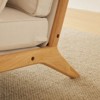 Karl Home Mid Century Solid Wood Accent Chair Upholstered Armchair with an Extra Pillow - 3 of 4