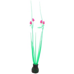 Unique Bargains Silicone Aquarium Simulation Coral Orchid Flower Fish Tank Landscape Decoration - 1 of 4