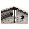 Iceberg Bifold Resin Folding Table, Rectangular, 70.9" x 29.1" x 30", White Granite Top, Gray Base/Legs, 2/Pack - 3 of 4