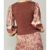 Women's Crossed V-Neck Sweater - current air - 2 of 4
