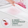 Aoibox King Mattress Protector Cover 76x80 Waterproof Encasement Soft Terry Top 12 Inch Deep Pocket Zipper Closure - 3 of 4