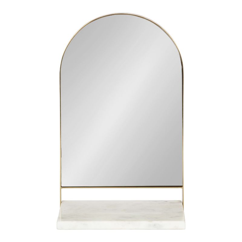 12&#34;x20&#34; Chadwin Arch Wall Mirror with Shelf Gold - Kate &#38; Laurel All Things Decor, 4 of 9