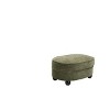 Oval Storage Ottoman with Removable Tray, Multifunctional Chenille Upholstered Storage Coffee Table - ModernLuxe - 4 of 4