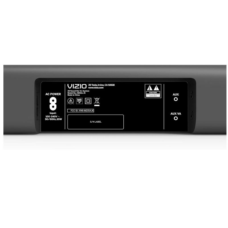 Vizio M215a-J6B-RB M-Series 2.1 Dolby Atmos 36" Wireless Soundbar System - Certified Refurbished, 5 of 9