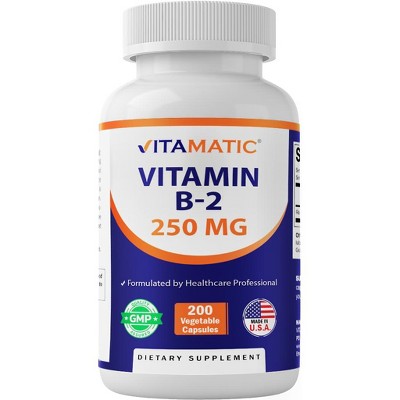 Vitamin B2 250 mg - 200 Capsules