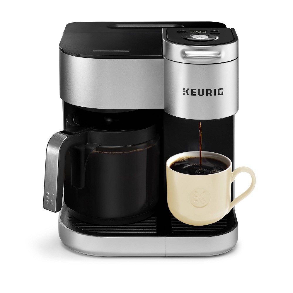 Keurig K-Duo Special Edition Single-Serve K-Cup Pod &amp; Carafe Coffee Maker - Silver