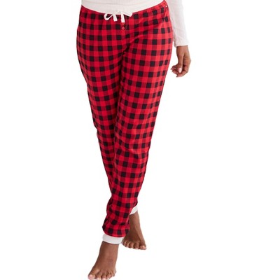 Women's Checkered Pattern Pajama Pants - LASCANA