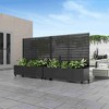Lirago Iron Black Arch Mobile Planters Planting Box Trellis for Climbing Plants 47x47 - 2 of 4