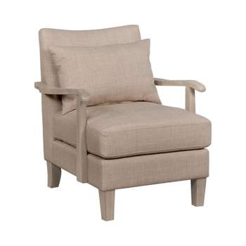 Forrester Wood Arm Accent Chair - miBasics
