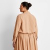 Women's Long Sleeve Collared Button-Down Shirt - Future Collective - 2 of 3