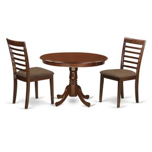 Round Kitchen Table Set with 4 Chairs - Modern Dinette Table & Wood Dining Set - 1 of 4