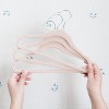3 Sprouts Kids & Baby Velvet Hangers 30 pack - Pink - 3 of 4