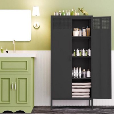 LunaLulinlk The metal food storage cabinet，Kitchen Storage