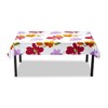TAG Springtime Floral Red Orange Yellow Flower Cotton Tablecloth, 84"L x 60"W - 3 of 3
