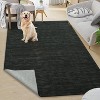 Acekool 10x13 Washable Area Rug, Modern Solid Color, Non-Slip, Low Pile, Soft Touch Carpet for Living Room, Bedroom, Apartment - 3 of 4