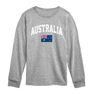 Boys' - Instant Message - Australia Flag Long Sleeve Graphic T-Shirt - 1 of 4