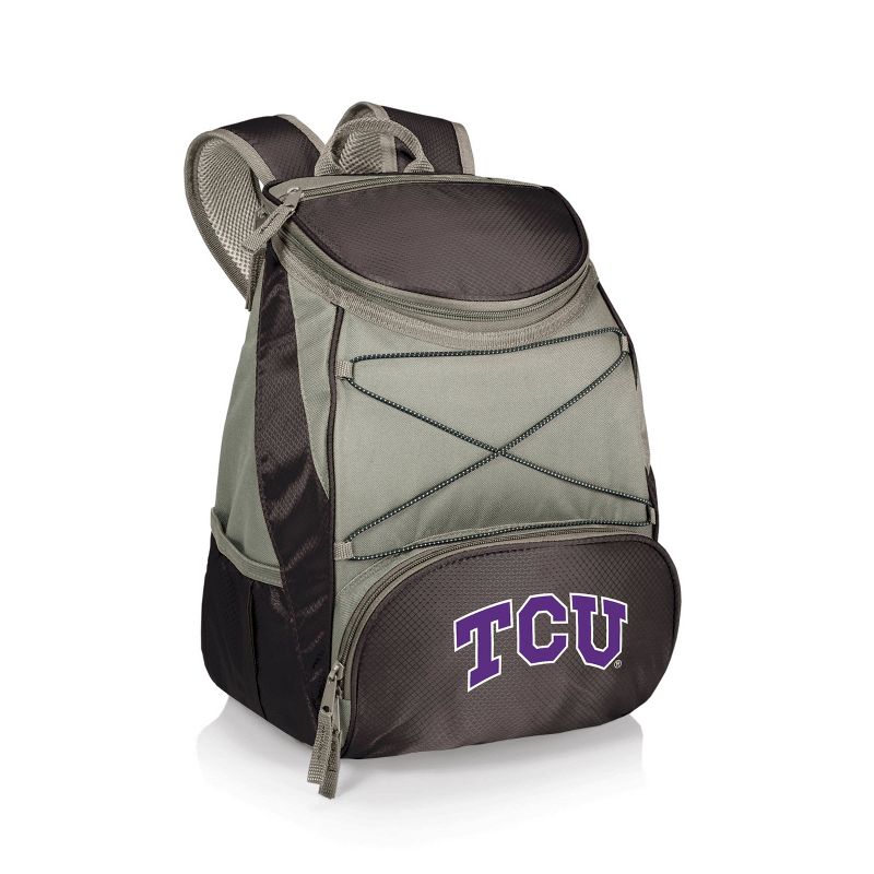 NCAA TCU Horned Frogs PTX Backpack Cooler - Black, 1 of 3