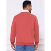 INSPIRE CHIC Men's Contrast Collared Long Sleeves Pullover Polo Sweatshirt - 3 of 4