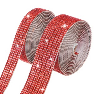 Unique Bargains Rhinestone Self-Adhesive DIY Crafts Crystal Ribbon 1 Pc - 1 of 4