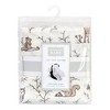 Hudson Baby Infant Girl Muslin Cotton Car Seat and Stroller Canopy, Enchanted Forest, One Size - 2 of 2