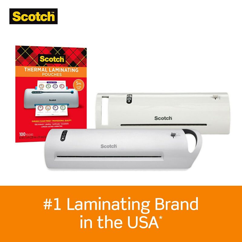 Scotch Thermal Laminator with 20 Letter Size Pouches (TL1302XVP), 3 of 7