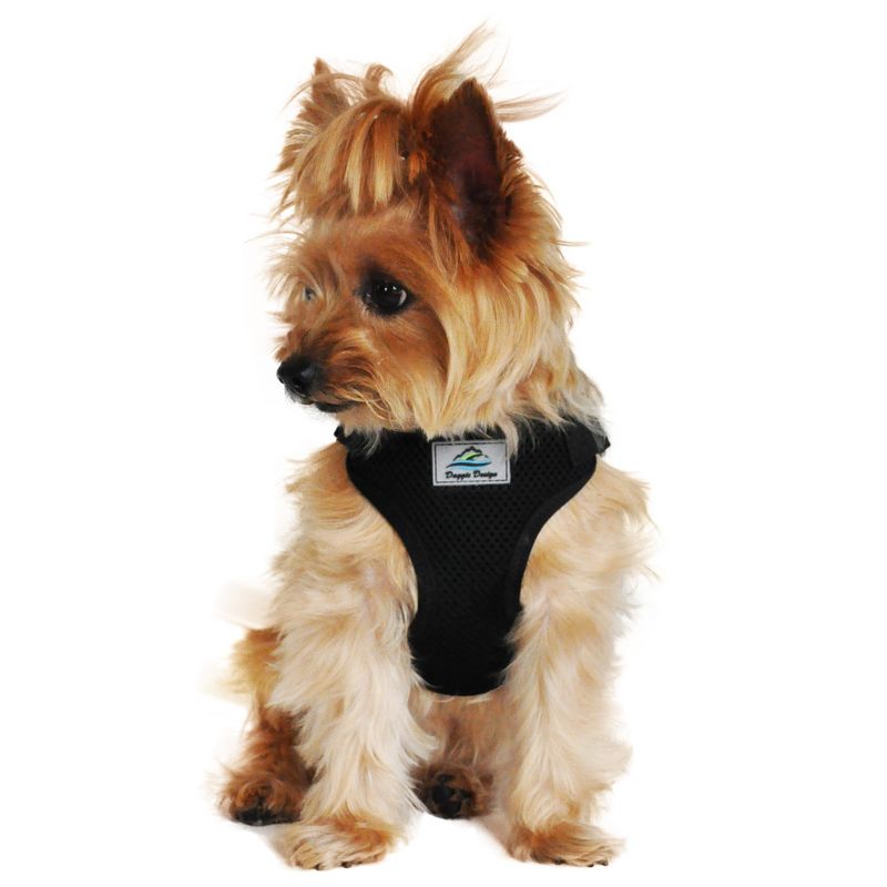 Doggie Design Wrap and Snap Choke Free Dog Harness - Black, 1 of 5