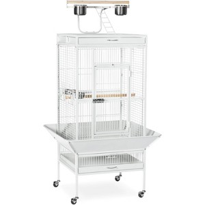 EcoSummer 65" Large Wrought Iron Bird Cage with Play Top & Stand for Parrot Cockatiel Conure Budgie. - 1 of 4