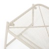 Lyngins Modern Mesh Outdoor End Table, Rectangle Powder-Coated Metal Patio End Table for Outside Use, Patio Side Table - 3 of 4