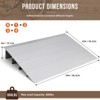 Rise Door Threshold Ramp, Aluminum Self Supporting Ramp, 800Lbs Load Capacity, Non-Slip Surface, Adjustable Telescoping Design - 2 of 4