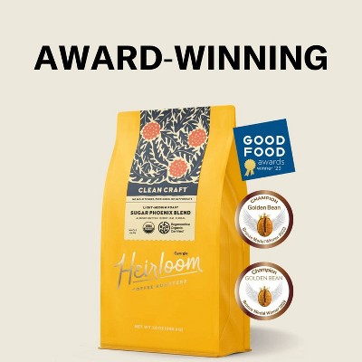 Heirloom Coffee Roasters Sugar Phoenix Blend Light Medium Roast Ground Coffee - 12oz