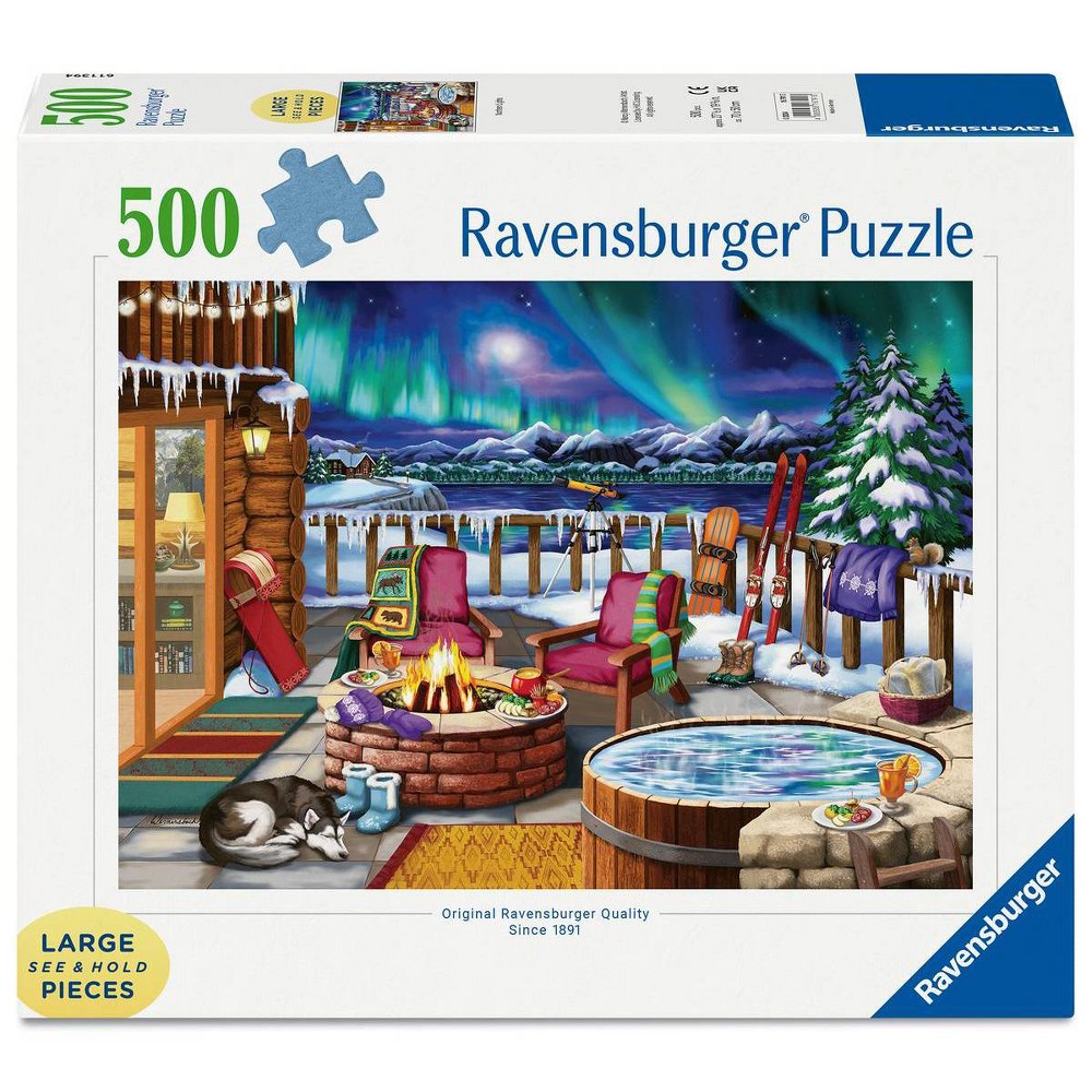 Ravensburger Northern Lights Large Format Jigsaw Puzzle - 500pc: Nature, Travel, Paperboard