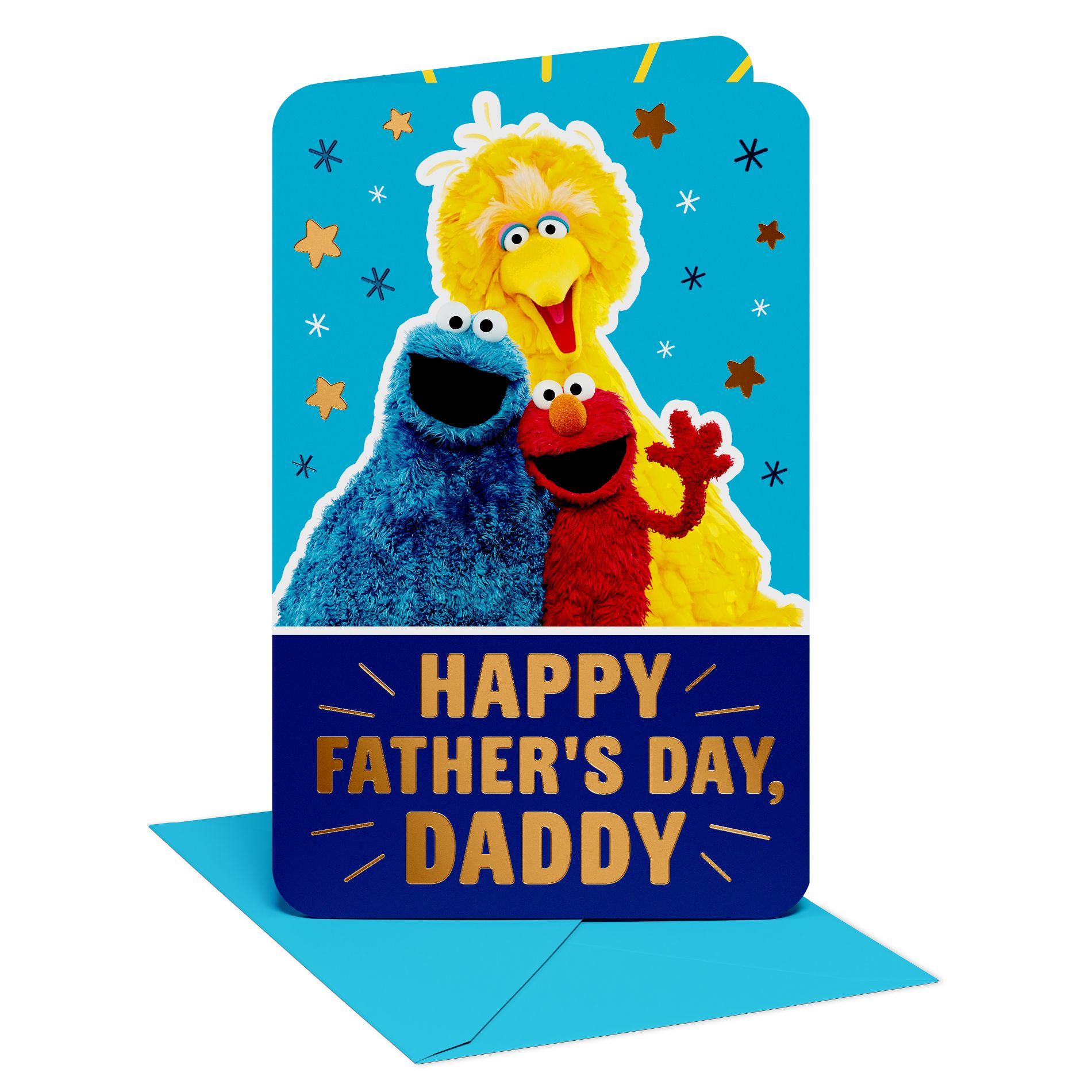 Sesame Street Father's Day Card from Kids, So Much Love, Includes Envelope