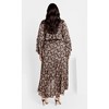 Women's Plus Size Tie Front Fan Maxi Dress - black | CITY CHIC - 2 of 4
