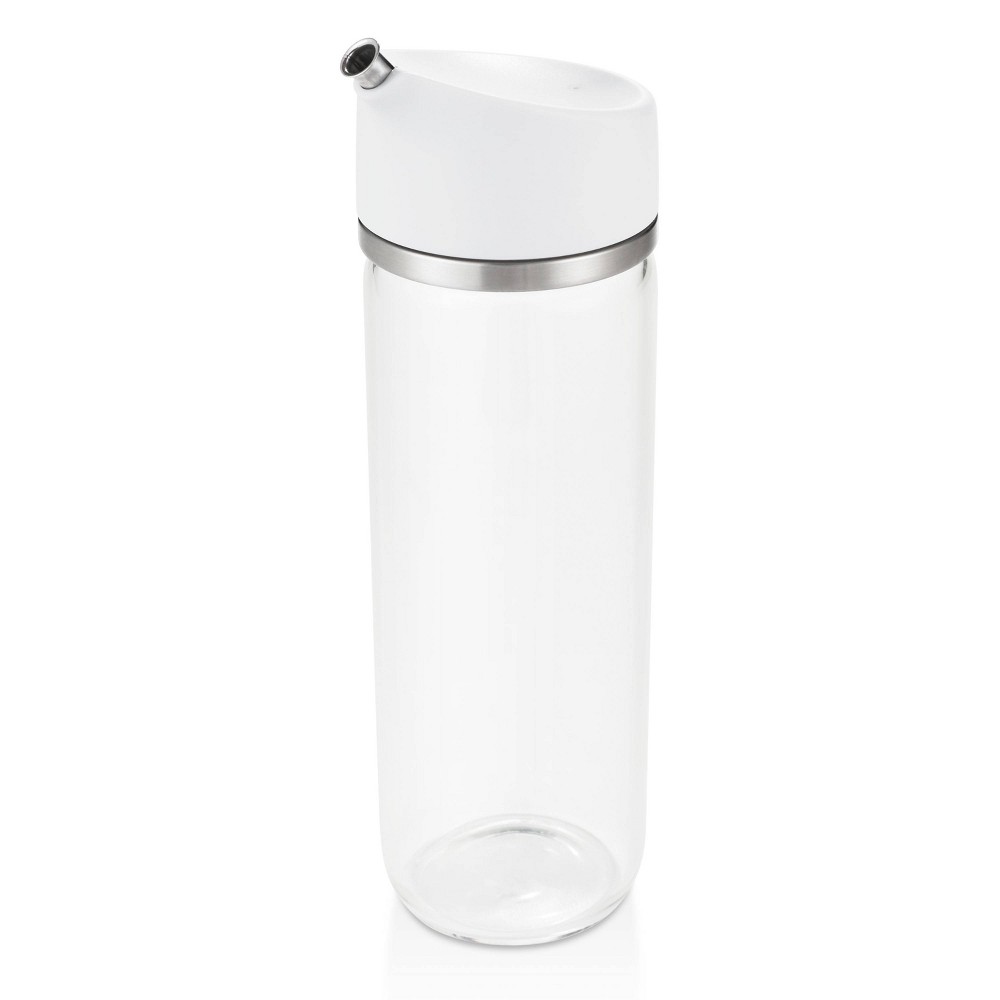 Photos - Food Container Oxo Precision Pour Oil Dispenser: Borosilicate Glass Oil Bottle, 12 oz Capacity, Dishwasher-Safe, White 