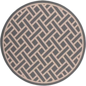 Courtyard Clayton CY6306 UV & Stain Resistant Non-Shedding Power Loomed Indoor/Outdoor Rugs - Safavieh - 1 of 3