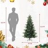 4.5 Ft/6.5FT/7.7 ft Pre-lit Artificial Christmas Tree,Spruce Prelit Christmas Trees - 2 of 4