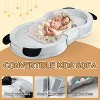 Toddler Travel Bed Panda Style, Foldable & Portable Floor Bed for Kids, Washable Toddler Cot with Safety Rails, Perfect for Children 18M – 5yr Old - 4 of 4