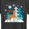 Women's - Instant Message - Scandinavian Winter Deer Short Sleeve Graphic T-Shirt - 2 of 4