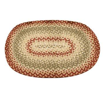 Park Designs Hartwick Gray Braided Oval Rug 32'' X 42'' : Target