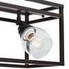 Pro Track Brennan 4-Head LED Ceiling Track Light Fixture Kit Adjustable Brown Bronze Finish Industrial Cage Kitchen Bathroom Living Room 29 1/2" Wide - image 3 of 4