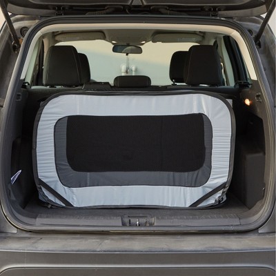 Light Gray Collapsible Pop-Up Travel Dog Crate