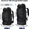 Expandable Large Military Tactical Backpack, Waterproof Molle Racksack Travel Backpacking Daypack - 2 of 4
