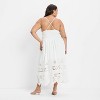Women's Eyelet Maxi A-Line Dress - Future Collective - 2 of 3